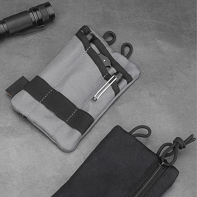 Topyond Pocket Organizer Tool for Men,Mini Wallet Key Pen Organizer,EDC Pocket Organizer, Knife Case, EDC Pouch, Flashlight Storage Pack
