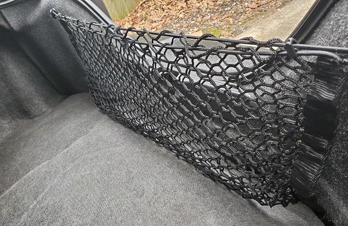Trunk Organizer Cargo Net for Ford Mustang 1994-2000 – Envelope Style Cargo Net for Coupe – Premium Mesh Elastic Car Trunk Organizer Vehicle Carrier Storage – Compatible with Mustang