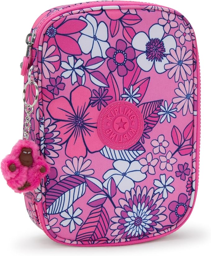 Kipling Women's 100 Pens Printed Case, Organize Accessories, Art Supplies, Makeup, Travel Organizer