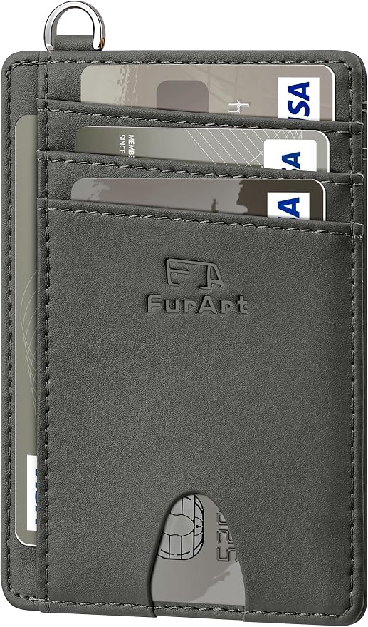 FurArt Slim Minimalist Wallet, Front Pocket Wallets, RFID Blocking, Credit Card Holder for Men