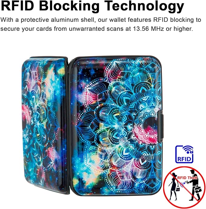 Credit Card Holder Small RFID Blocking Wallet Business Metal Slim Mini Aluminum Hard Case for Women Men
