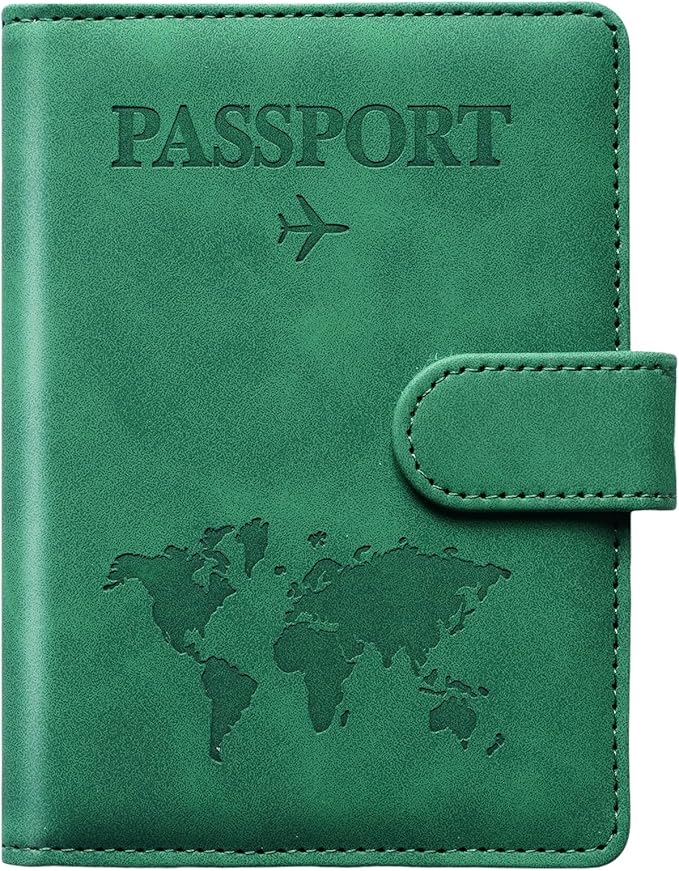 Passport Holder for Travel Women and Men RFID Passport Holder with Card Slots Holder Passport Case Passport cover Passport Wallet Travel Essentials and Accessories