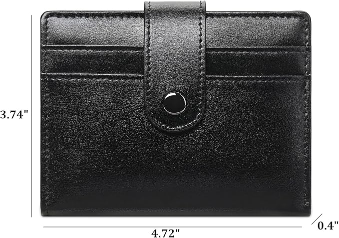 FALAN MULE Wallet for Men Leather RFID Blocking Bifold Credit Card Holder with ID Window