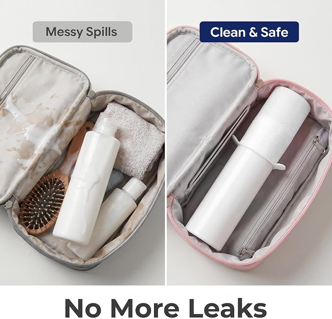Travel Bottles for Toiletries, TSA Approved Travel Size Containers with Silicone Bottle Covers, Leak Proof Silicone Shampoo Bottles, Small Toiletry Containers for Shampoo Conditioner Lotion