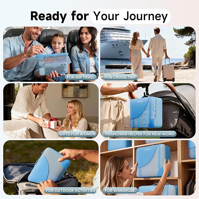 9 Set Packing Cubes for Travel, Gifts for Women Mom,Anti-Tearing Suitcase Organizer,OlarHike Vacation Essentials & Accessories for Cruise Ship