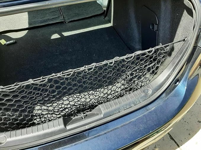 Rear Trunk Organizer Cargo Net for Mazda 3 MAZDA3 2014-2018– Envelope Style Cargo Net for Sedan - Premium Mesh Car Trunk Organizer Vehicle Carrier Storage - Compatible with Mazda 3