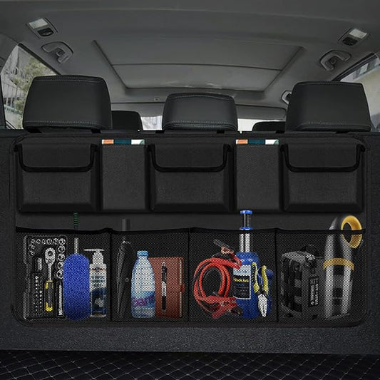 AOPHY Trunk Organizer for Car, Large Capacity Car Organizers and Storage with 9 Pockets, Waterproof Backseat Hanging Organizer for SUV, Truck, MPV, Interior Accessories for Men and Women
