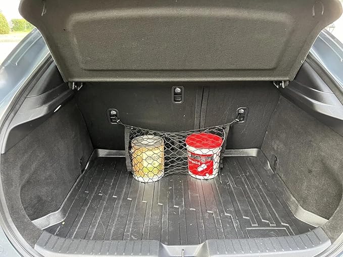 Trunk Rear Seats Organizer Cargo Net for Mazda CX-30 2020-2026 – Envelope Style Cargo Net for SUV – Premium Mesh Car Trunk Organizer Vehicle Carrier Storage – Compatible with CX-30