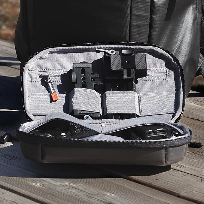 NANUK N-Cubik T3 Camera Bag Insert – Water-Resistant Hard-Shell Pouch – Shockproof Protective Camera Insert for Backpack – Perfect for Accessories & Gear (9.4” x 6.3” x 2.8”)