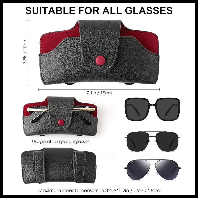 Sunglass Holder for Car Visor Glasses Case Non-Slip Clip Universal for Sunglasses Eyeglasses Car Interior Accessory