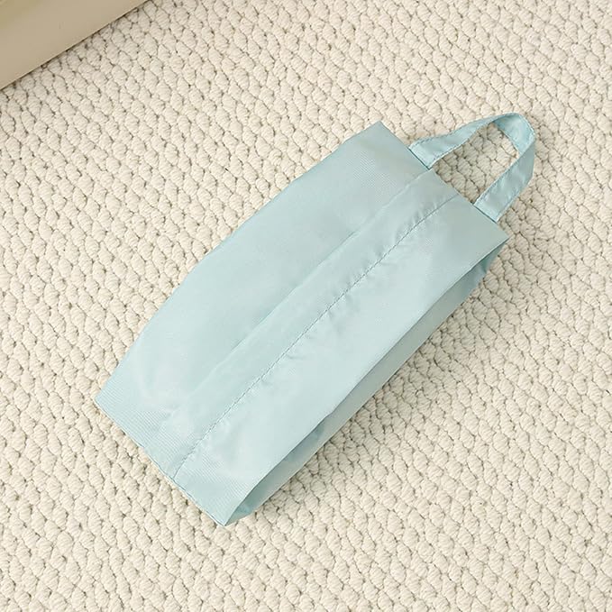 Twill Fabric Organiser with Handle Portable Laundry Bag for Underwear Socks Travel Essential Breathable Travel Underwear Organiser