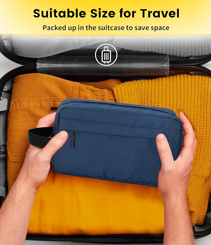 Vorspack Travel Toiletry Bag for Men - Hanging Toiletries Bag Water Resistant Travel Bag for Toiletries Accessories