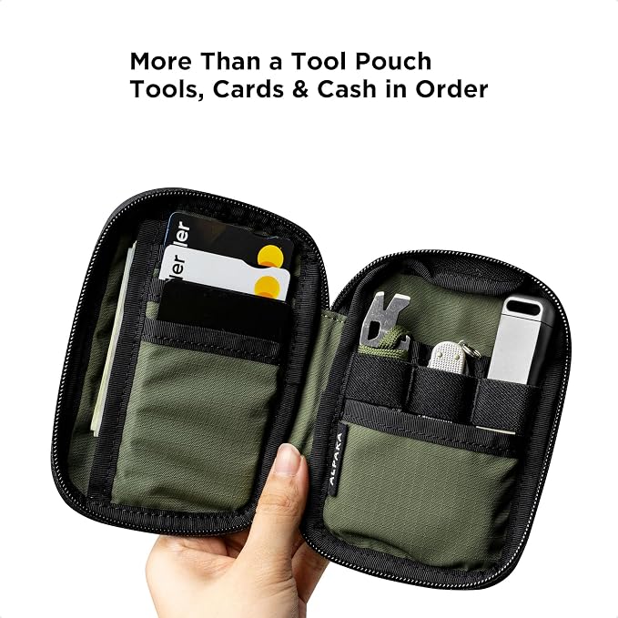 ALPAKA HUB Pouch V2 EDC Organizer for Cables, Cards, Coins, RFID Blocking Small Tool Bag for Everyday Carry and Travel