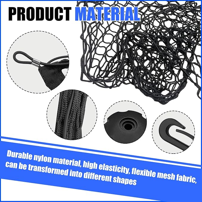 Car Rear Cargo Net/Cargo Net Stretchable, Adjustable Elastic Storage Organizer Net, Trunk Cargo Storage Net for SUV, Sedan