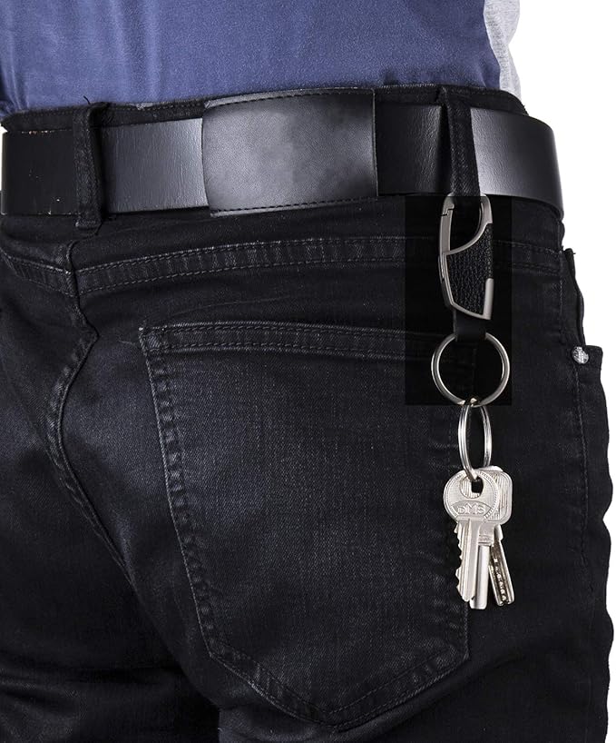 BAKUN Premium Handmade Car Leather Valet Keychain Key Organizer For Men Women, Home Key Chain Key Ring Key Holder