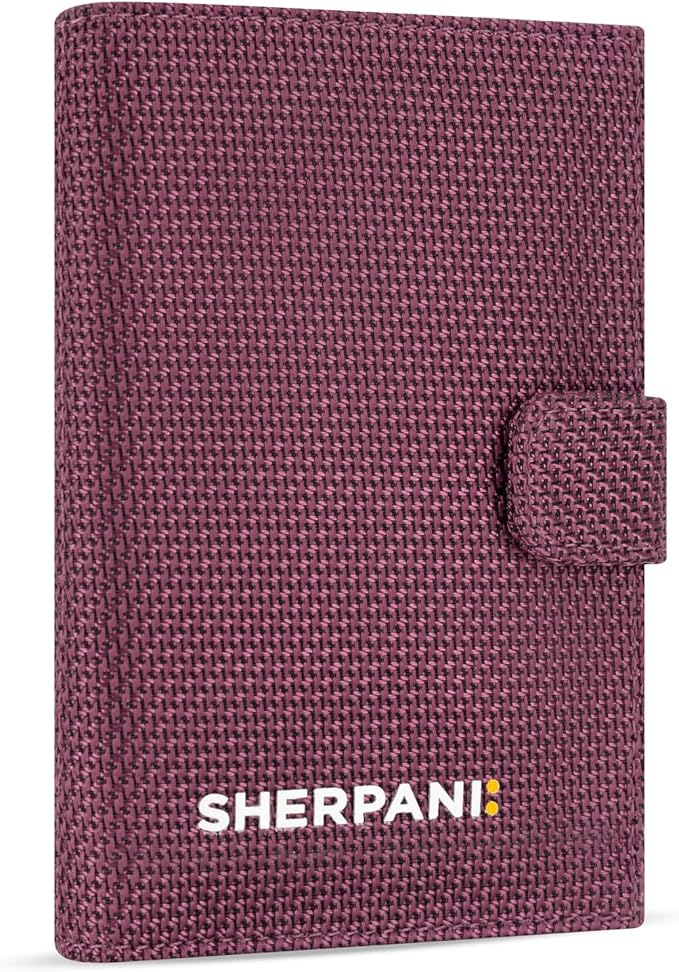 Sherpani Vienna, RFID Blocking Passport Holder, Travel Passport Cover Wallet, Travel Documents Organizer Protector, Travel Gift (Smoky Orchid)