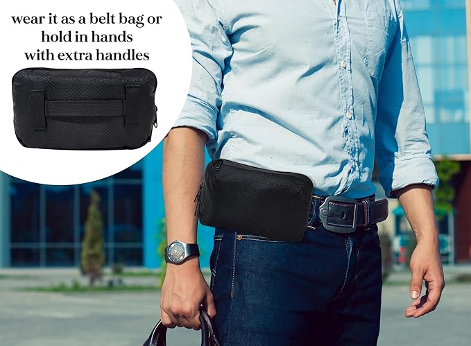 Cable Organizer – Sleek & Weatherproof Back Tech Pouch for Cords, Chargers, and Electronic accessories.