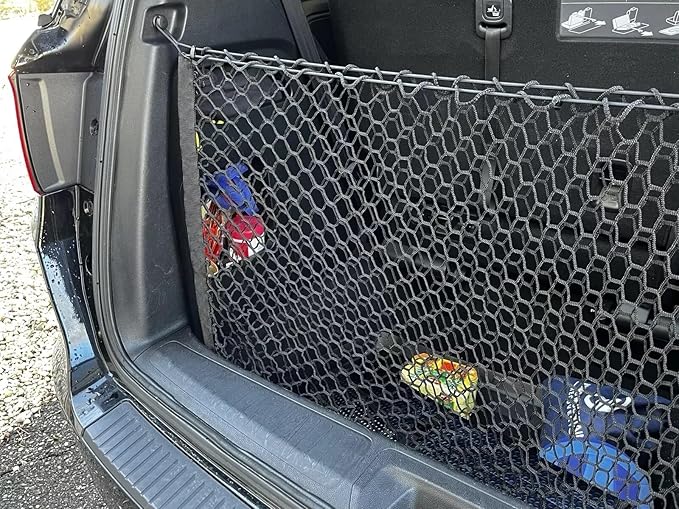 Trunk Organizer Cargo Net for Honda Odyssey 2018–2025 – Envelope Style Cargo Net for Van – Premium Mesh Elastic Car Trunk Organizer Vehicle Carrier Storage – Compatible with Odyssey