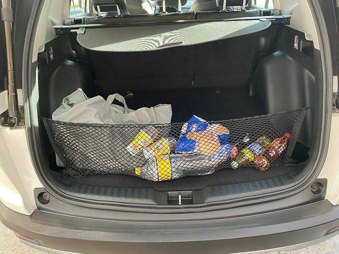 Rear Trunk Organizer Cargo Net for Honda CR-V 2017-2022 – Envelope Style Cargo Net for SUV - Premium Mesh Car Trunk Organizer Vehicle Carrier Storage – Compatible with Honda CR-V