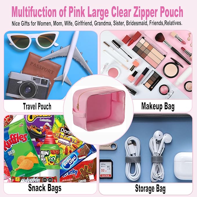 Travel Essentials Makeup Bag for Women Water-resistant Toiletry Organizer Nylon Cosmetic Pouch Preppy Stuff