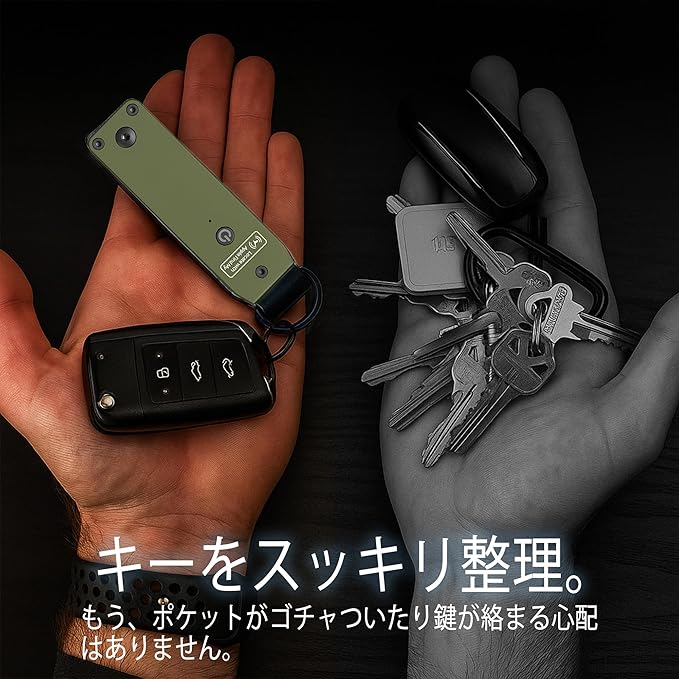 Richboyz Air Keychain for Outdoor Enthusiasts: Lightweight Aluminum GPS Tracker Key Holder for Men & Women