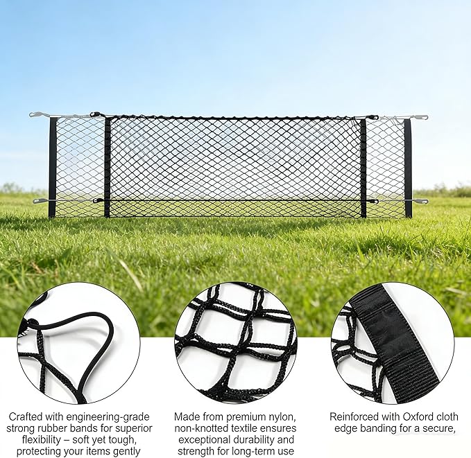 Envelope Style Automotive Elastic Trunk Mesh Cargo Net Compatible with 2023 2024 2025 Kia Sportage