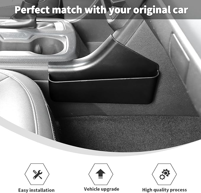 Linskip Center Console Storage Organizer Kit Compatible with Chevy Colorado & GMC Canyon 2014-2022, Hanging Storage Box + Gear Shift Side Pocket