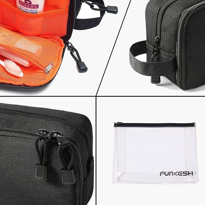 Mens Toiletry Bag Waterproof Organizer Bag Travel Shaving Dopp Kit Perfect Travel Accessory Gift
