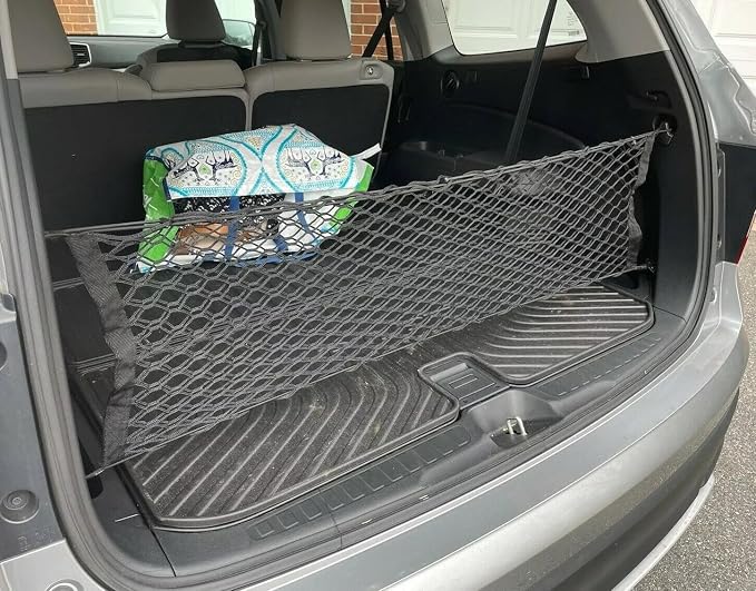 Rear Trunk Organizer Cargo Net for Honda Pilot 2016–2026 – Envelope Style Cargo Net for SUV – Premium Mesh Car Trunk Organizer Vehicle Carrier Storage – Compatible with Pilot