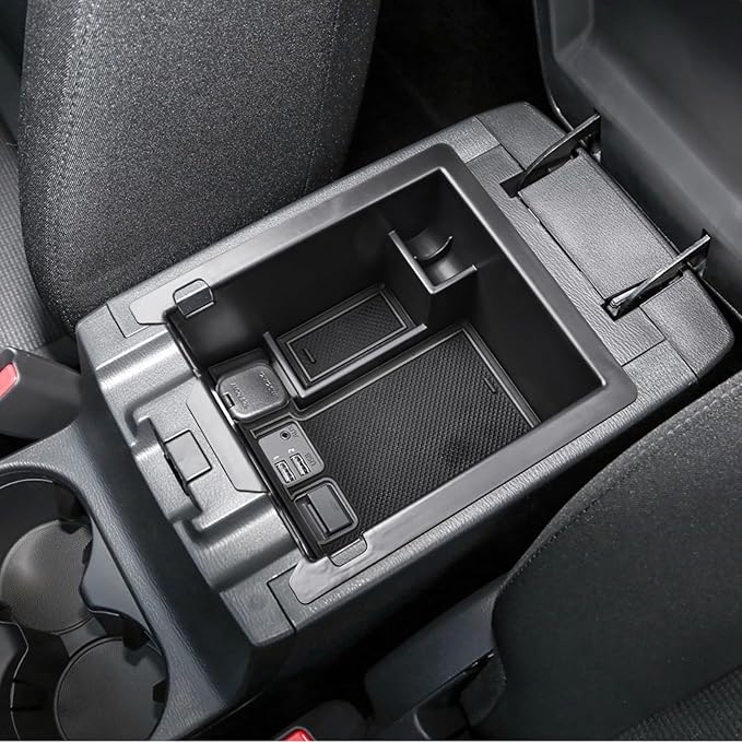 HGWEI Center Console Organizer Compatible with Mazda CX-5 2017 2018 2019 2020 2021 2022 2023 2024 2025 Accessories, Armrest Insert Tray Storage Coin Holder (Not for 2026), Black Trim