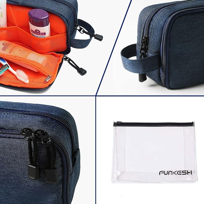 Mens Toiletry Bag Waterproof Organizer Bag Travel Shaving Dopp Kit Perfect Travel Accessory Gift