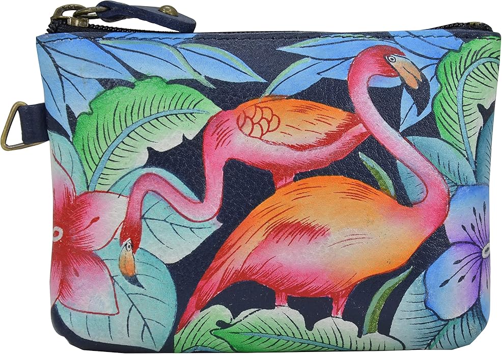 Anna by Anuschka Women's Hand Painted Leather Coin Pouch Purse