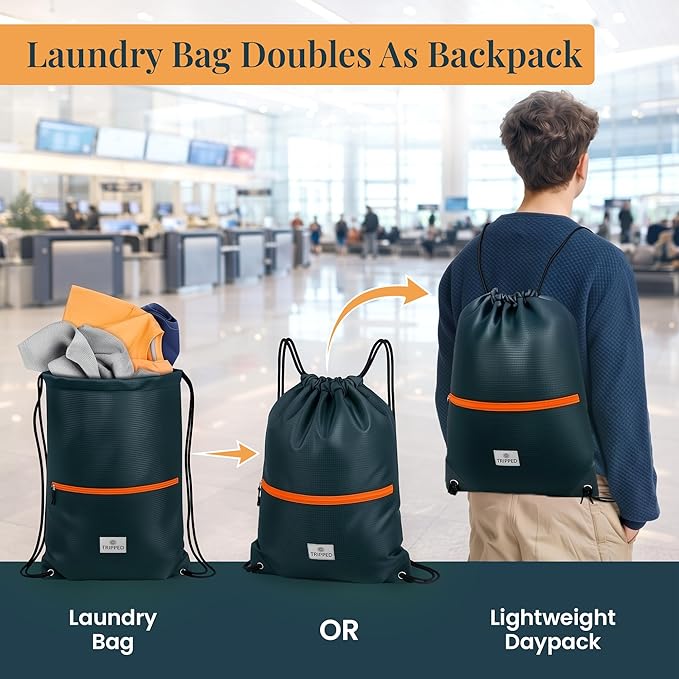Extra Large Compression Packing Cube 6 Piece Set for Travel and Check Luggage by TRIPPED Travel Gear