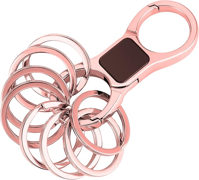 DAYGOS Key Chain - Quick Release Keychain with 8 Key Rings - Heavy Duty Car Keychains Organizer