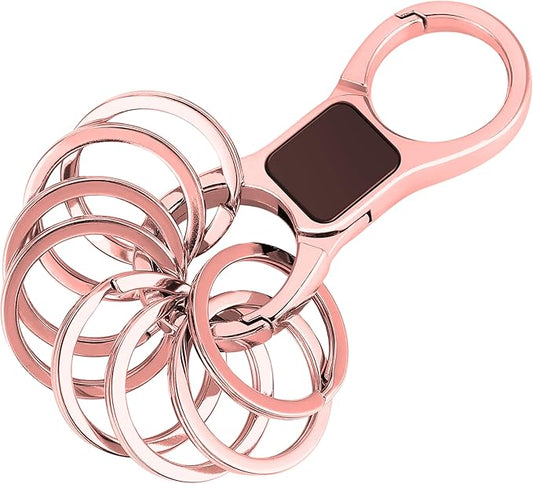 DAYGOS Key Chain - Quick Release Keychain with 8 Key Rings - Heavy Duty Car Keychains Organizer