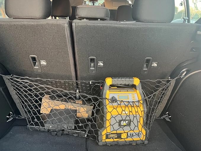 Trunk Organizer Cargo Net for Nissan Kicks 2017–2024 – Envelope Style Cargo Net for SUV – Premium Mesh Elastic Car Trunk Organizer Vehicle Carrier Storage – Compatible with Kicks