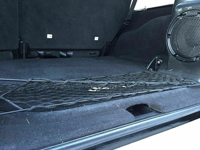 Rear Trunk Organizer Cargo Net for Jeep Wrangler 2007-2025 – Floor Style Cargo Net for SUV – Premium Mesh Car Trunk Organizer Vehicle Carrier Storag – Compatible with Wrangler
