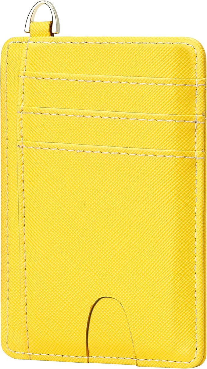 GEEAD Slim Minimalist Front Pocket RFID Blocking Card Holder Wallets for Men & Women