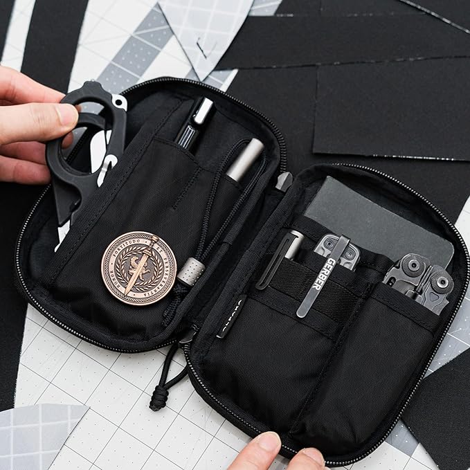 ALPAKA Admin Pouch Pro - Small Tool Pouch with Smooth Zipper, Weatherproof Storage for Electronics, Cables, EDC Organizer, Travel Accessories