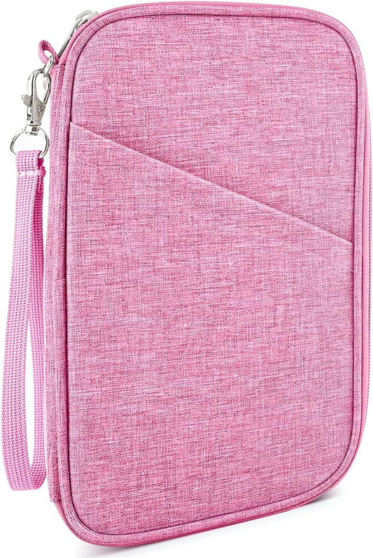 Passport Holder Family, Women Rfid Blocking Passport Wallet, Travel Essentials Premium Wallets, Waterproof Passport Holders Bag for Men Traveling, Travel Document Organizer Credit Cards Case