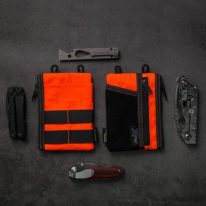 VIPERADE VE16 X-pac Pocket Organizer, EDC Pouch for Men, 7 Pockets EDC Pocket Organizer EDC Pouch for Everyday Carry, Multitool Pocket Pouch Wallet, Pocket Pouch for Men