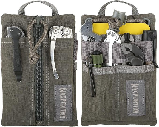 MAXPEDITION Platy Pocket Organizer, Durable EDC Tool Pouch for Men, Neck Wallet with Paracord Lanyard, Holds Flashlight, Multitool, Pen, Notebook