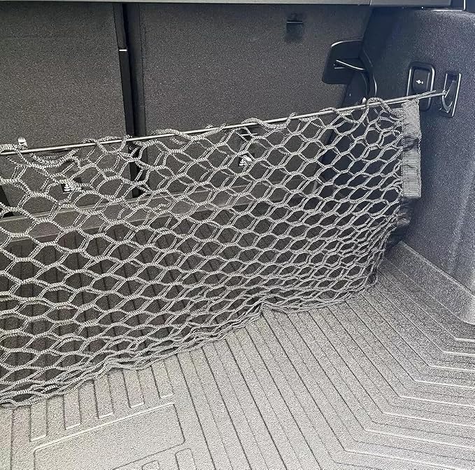 Rear Trunk Organizer Cargo Net for BMW X3 2011-2024 – Envelope Style Cargo Net for SUV – Premium Mesh Elastic Car Trunk Organizer Vehicle Carrier Storage – Compatible with BMW X3