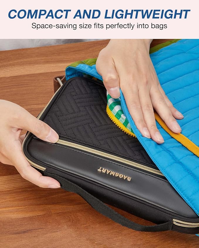 BAGSMART Electronics Travel Organizer, Portable Tech Accessories Cord Storage Case for Charging Cables, Black