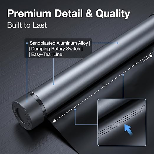 Rolling Dispenser Car Trash Can - Aluminum Alloy Rotary Storage, Magnetic Hanging Waterproof Garbage Bag,Auto Accessories for Travel