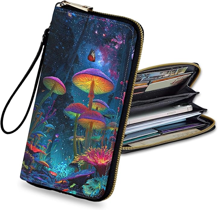 Wristlet Wallet for Women, RFID Blocking Phone Wallet, Large Capacity Zip Around Clutch, Fits iPhone 15 Pro Max, Travel Organizer Purse