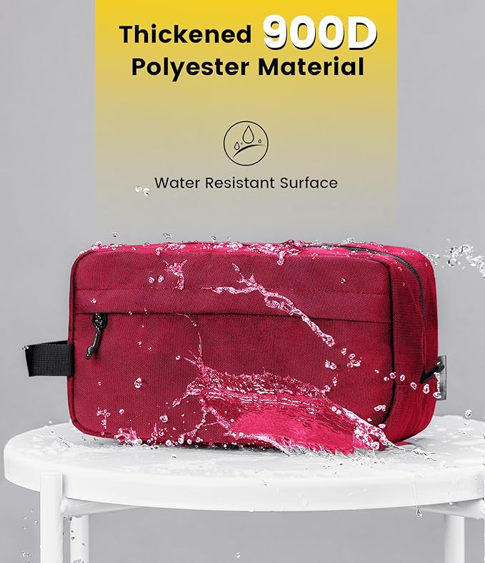 Vorspack Travel Toiletry Bag for Men - Hanging Toiletries Bag Water Resistant Travel Bag for Toiletries Accessories