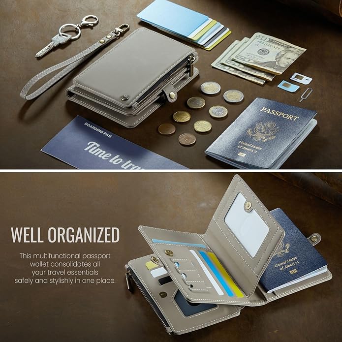 Passport Holder Wallet Bag with Holder