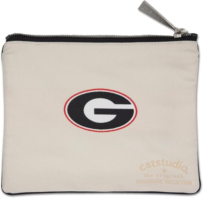 Catstudio Zipper Pouch, University of Georgia Travel Toiletry Bag, 5 x 7, Ideal Makeup Bag, Dog Treat Pouch, or Purse to Organize Supplies for UGA Grads & Alumi