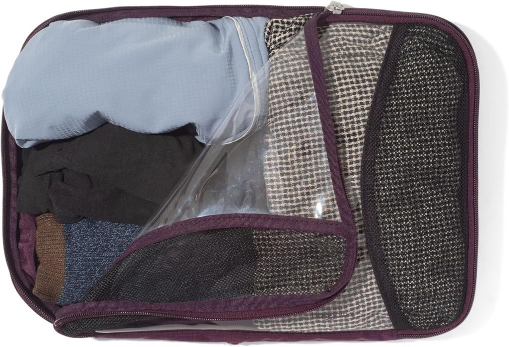 Baggallini Compression Cube 4-piece set - Lightweight Compression Packing Cubes for Travel